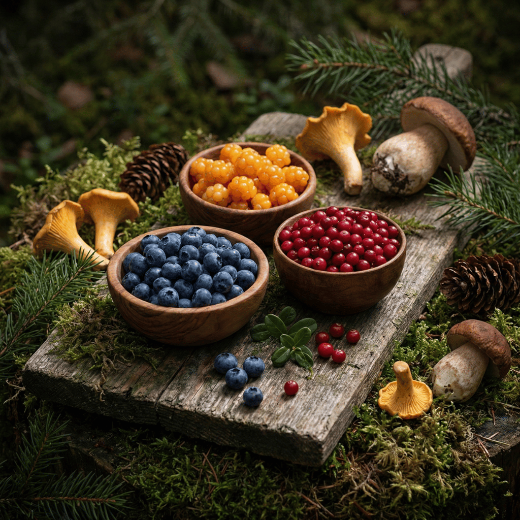 Svenska skogssupermat: blåbär, lingon, molter och kantareller
