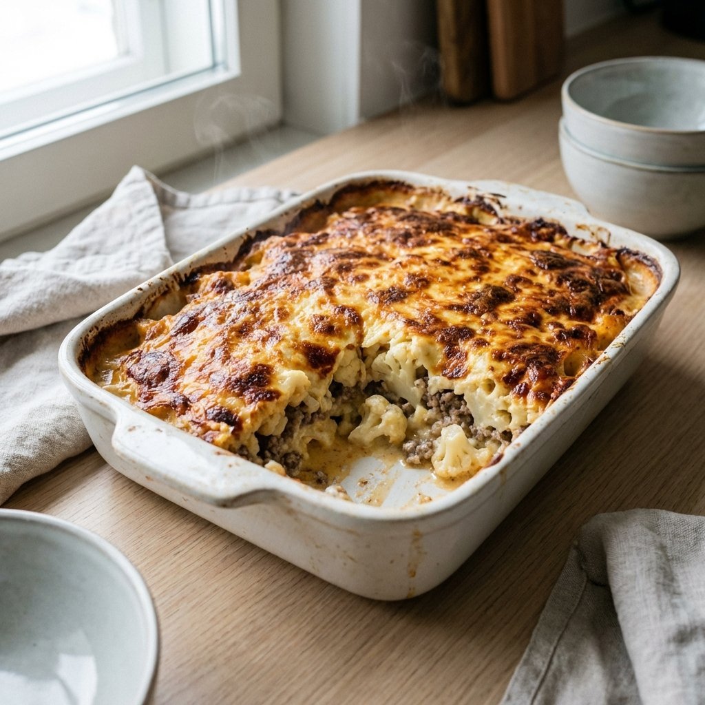 Keto Blomkålsgratin: Enkelt Recept Utan Pasta