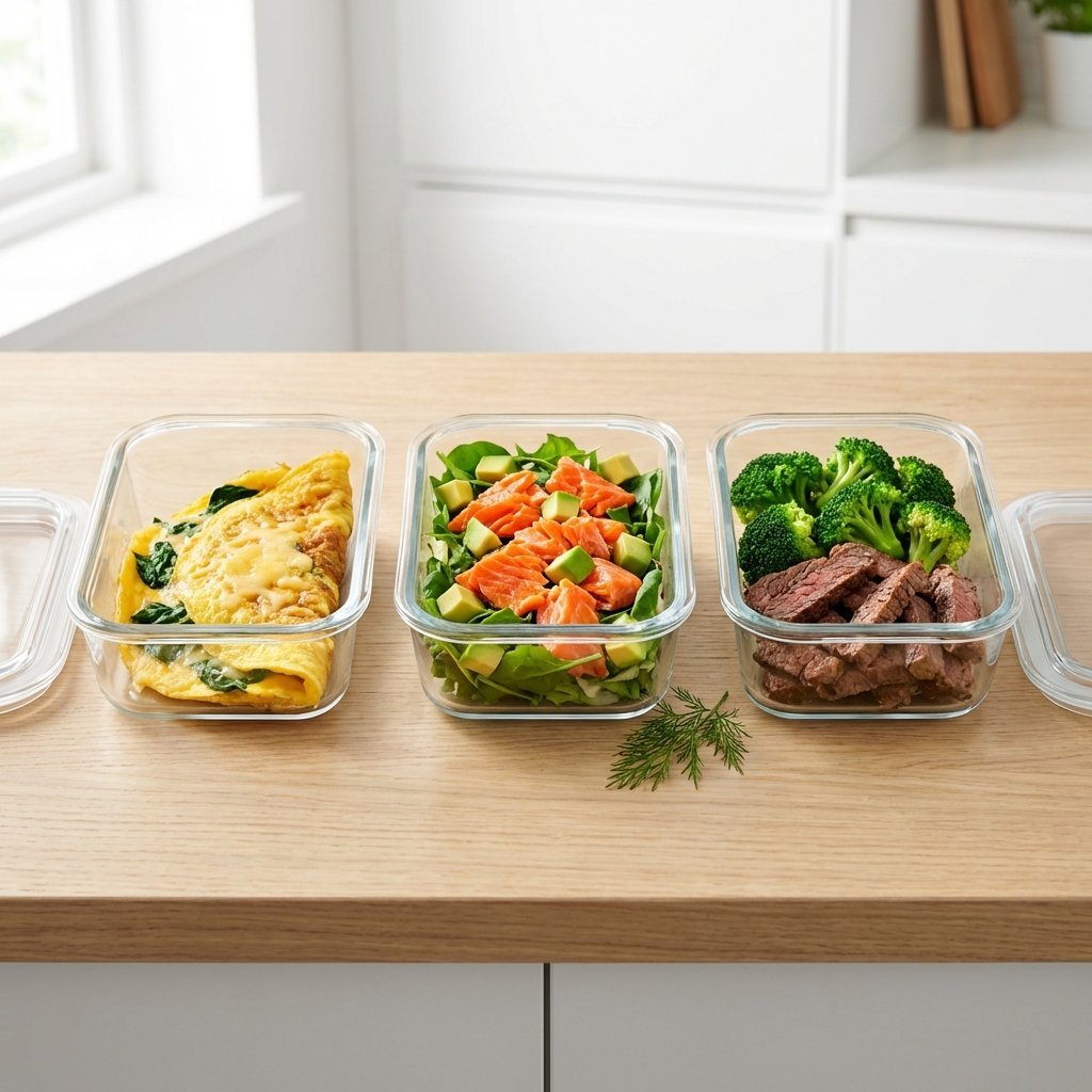 Keto ostaka skive med bær på hvit tallerken