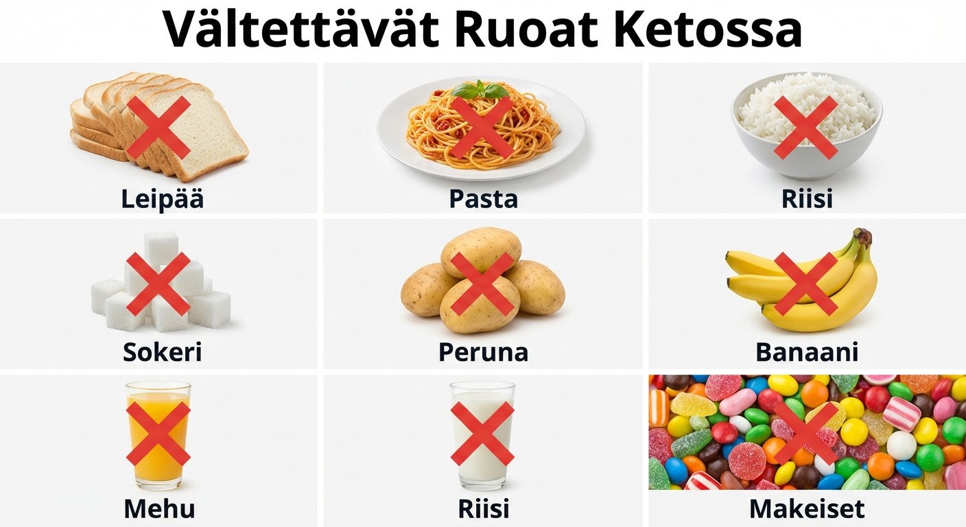 Livsmedel å unngå på keto