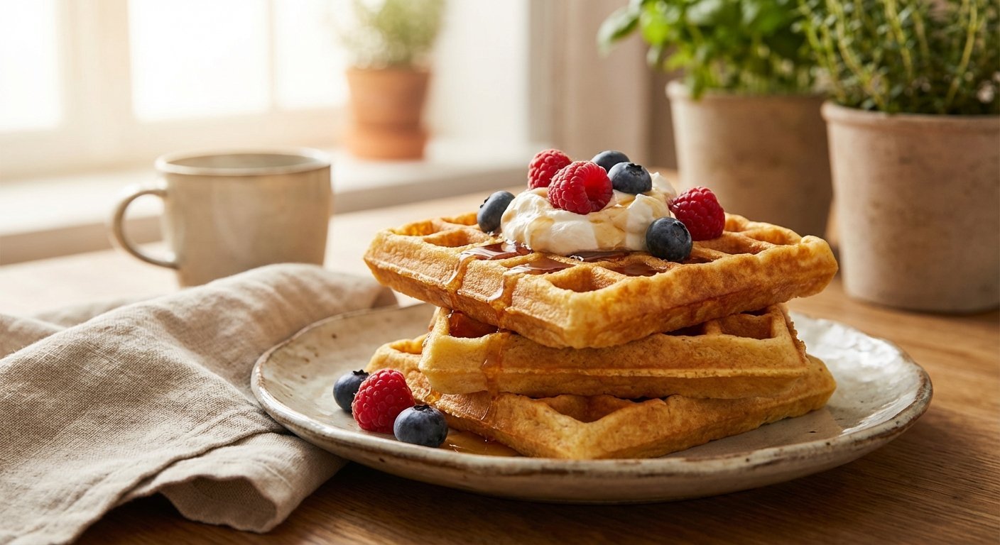 Keto våfflor – krispiga och mjuka utan mjöl