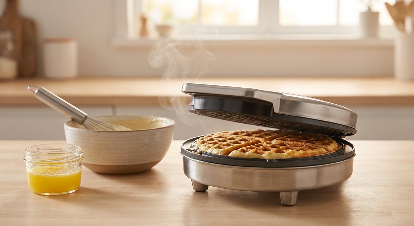 Keto våffelsmet i våffeljärnet