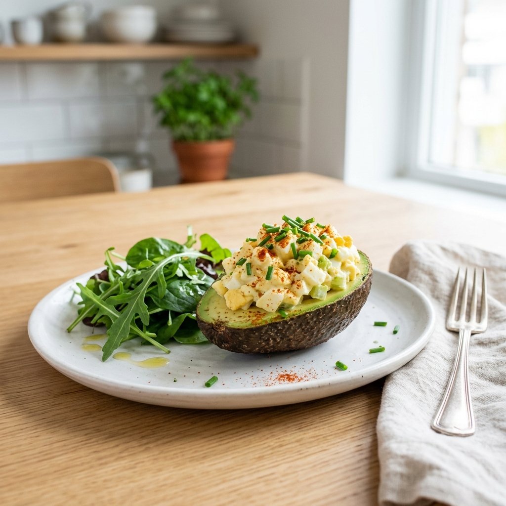 &Auml;ggsallad i avokado