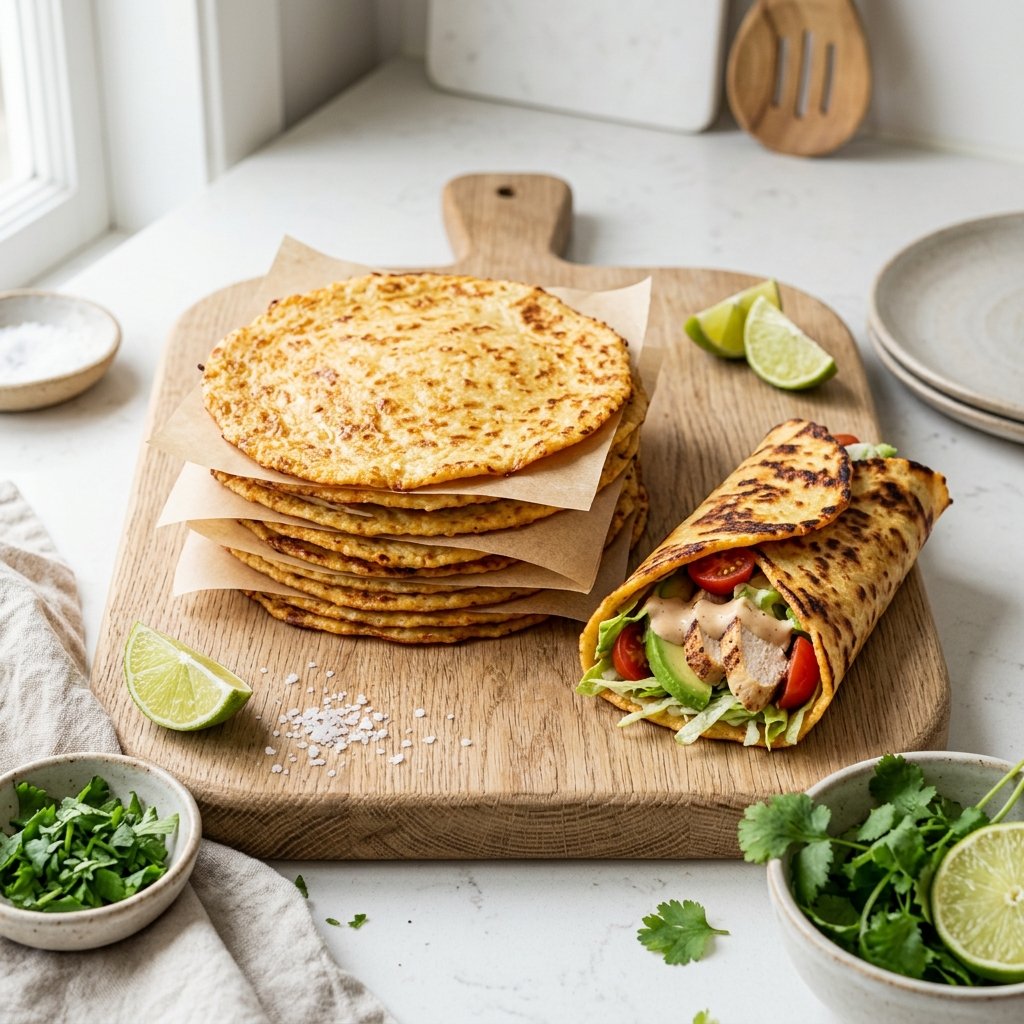 Keto tortillas och wraps med fyllning