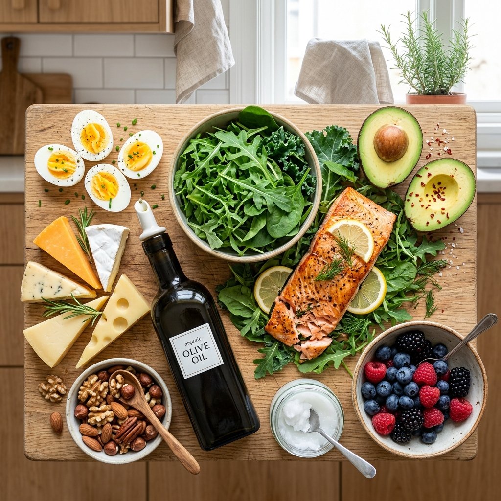 Hälsosamma lågkolhydratlivsmedel